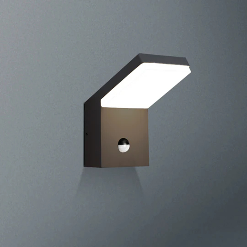 19217 IP54 18W 1800Lm Grijs/Wit/Zwart LED Buitenwandlampen met bewegingsmelders