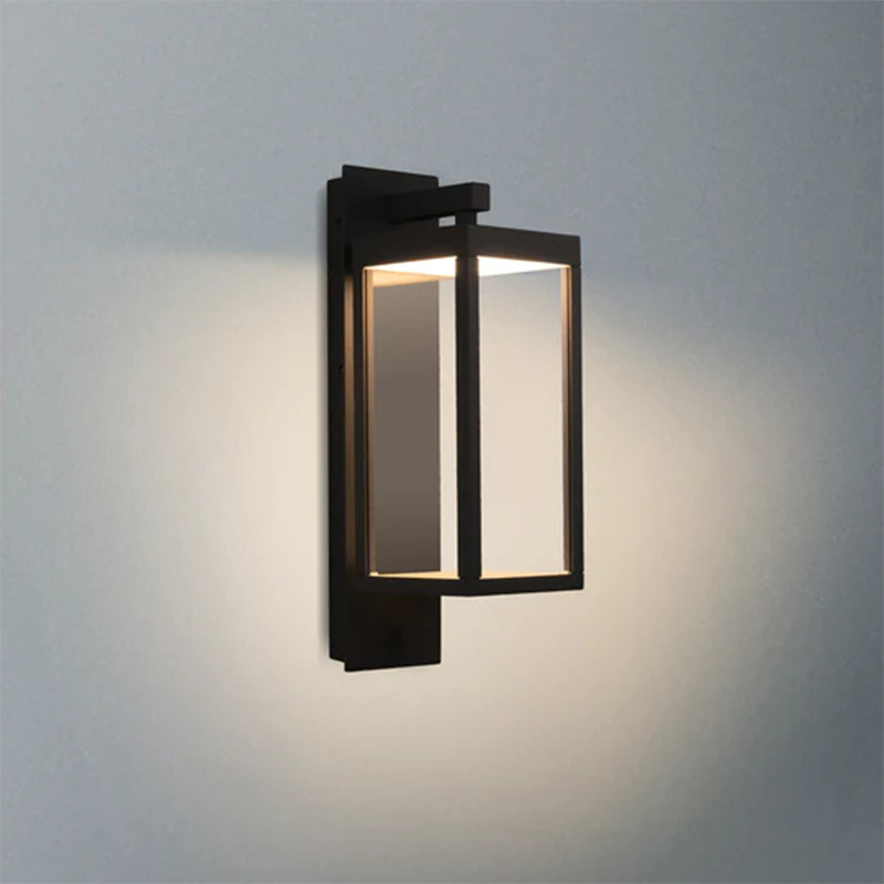 22527 LED Wit/Zwart/Grijs IP54 13W 750Lm Buitensensor Wandlamp