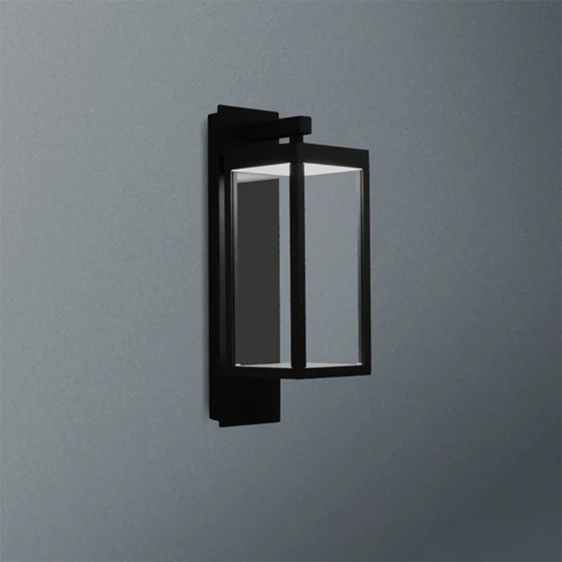 22559 Binnenplaats entreelamp LED-lamp met aluminium lantaarn Dag- en nachtsensor voor veranda