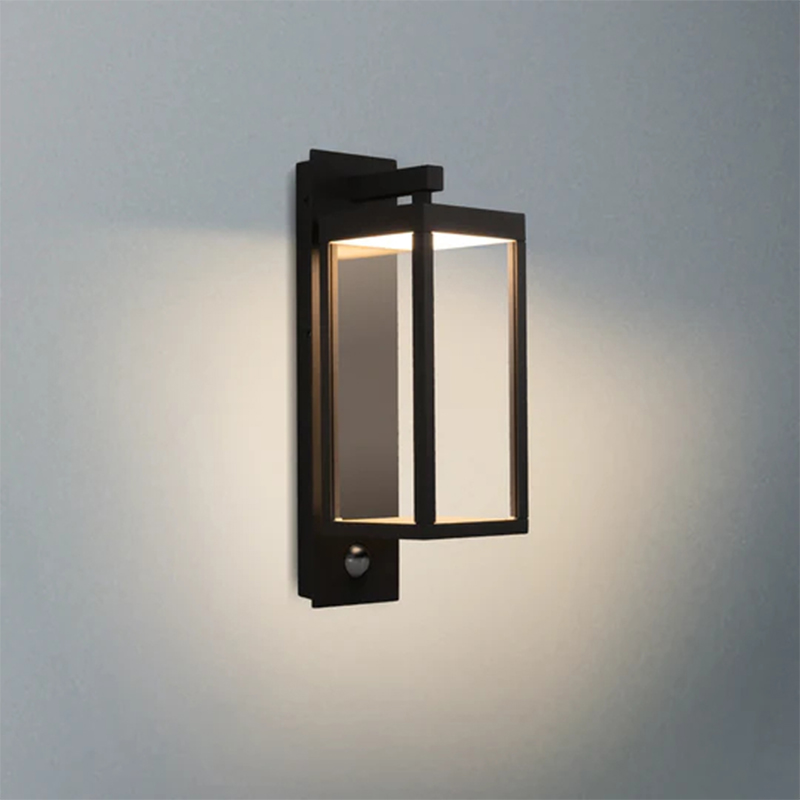 22529 IP54 13W 750Lm LED Zwart/Wit/Grijs Dag/Nacht Sensor Buitenwandlamp