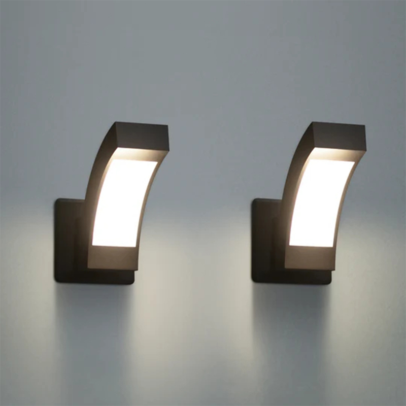12557 Set van 2 LED-buitenwandlampen