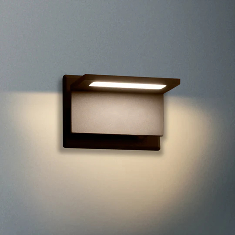 17309 IP54 10W 680Lm LED zwart/grijs/wit buitenwandlamp