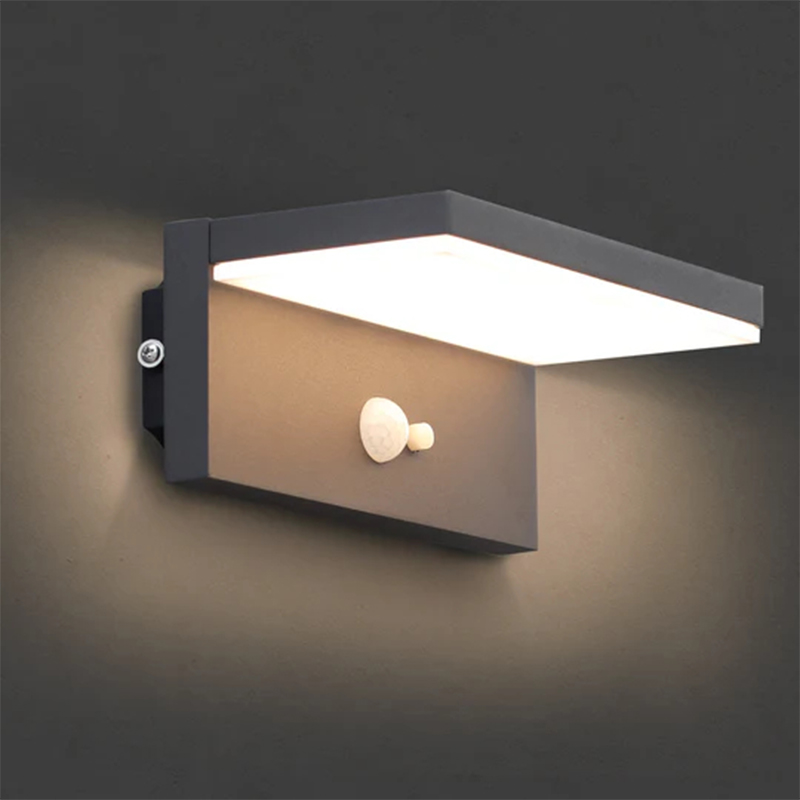 17329 LED-wandlamp voor buitenverlichting op zonne-energie